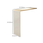 Modern Beige Stone Metal Wall Mounted Bar Tables