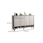 Contemporary Grey Wood Shoe Storage with Bottom Shelf