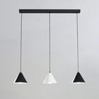 3-Light Modern Multi-Color Cone Island Pendant Light for Kitchen