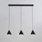 3-Light Modern Multi-Color Cone Island Pendant Light for Kitchen