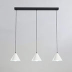 3-Light Modern Multi-Color Cone Island Pendant Light for Kitchen