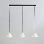 3-Light Modern Multi-Color Cone Island Pendant Light for Kitchen