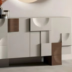 Artistic Cream Solid Wood Shoe Storage Cabinet