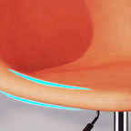 Adjustable Leather Bucket Swivel Bar Stools