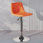 Adjustable Leather Bucket Swivel Bar Stools