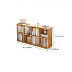 Casual White Wood Cube Horizontal Bookcase