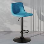Adjustable Leather Bucket Swivel Bar Stools
