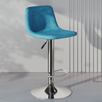Adjustable Leather Bucket Swivel Bar Stools