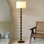 63 Traditional Standing Floor Lamp with Fabric Shade for Home