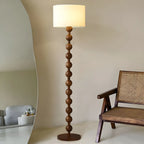 63 Traditional Standing Floor Lamp with Fabric Shade for Home