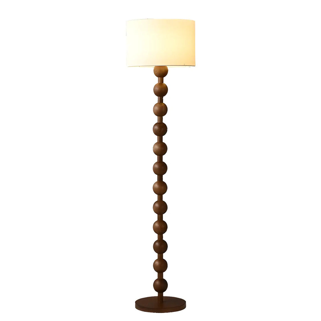 63 Traditional Standing Floor Lamp with Fabric Shade for Home