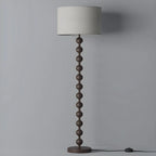 63 Traditional Standing Floor Lamp with Fabric Shade for Home