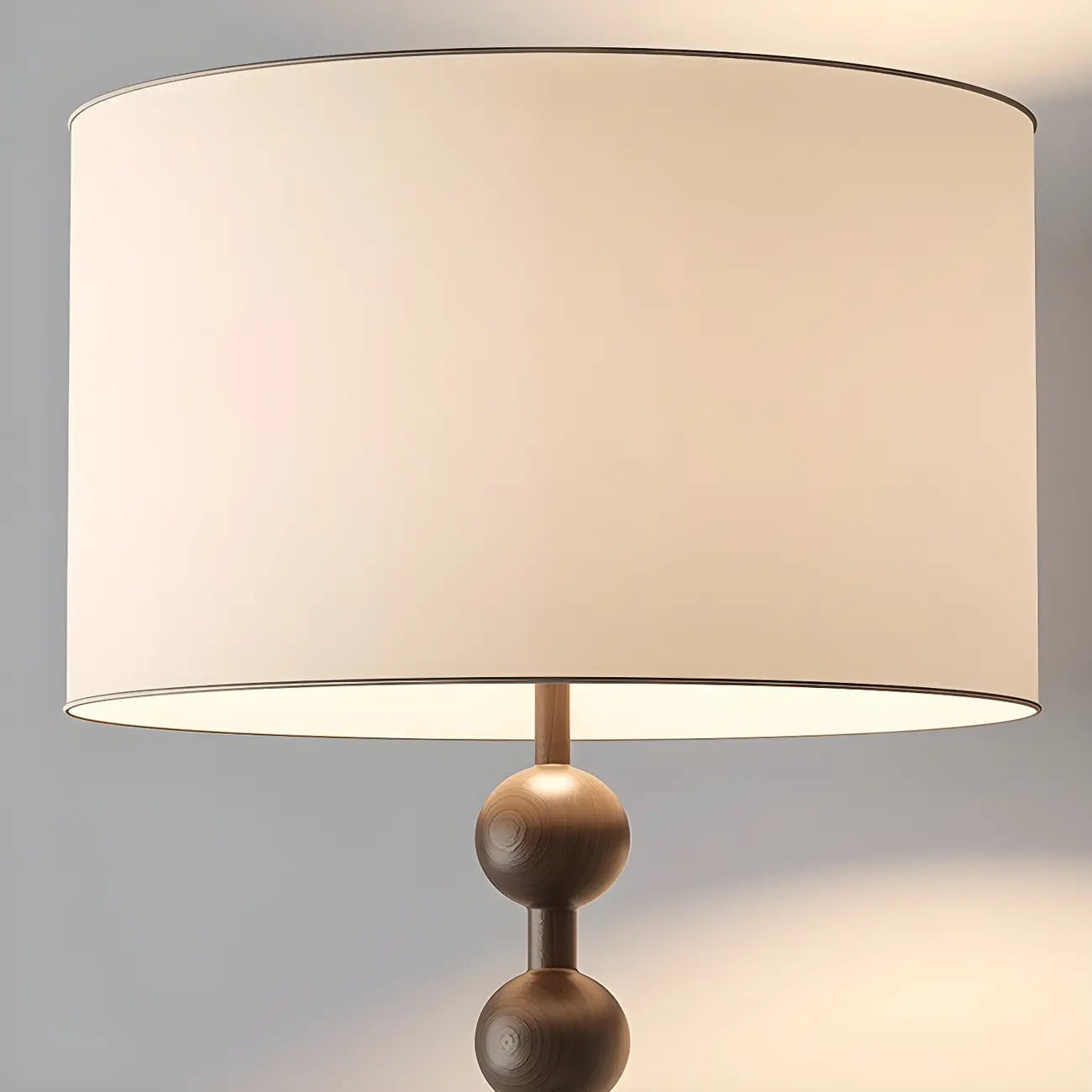 63 Traditional Standing Floor Lamp with Fabric Shade for Home