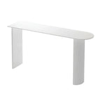 Modern Stone White Steel Base Bar Table for Living Room