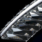 Dimmable LED Wavy Crystal Island Pendant Light for Kitchen