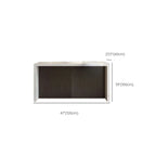 Modern Gloss White Stone Black Wood Sled Bar Tables