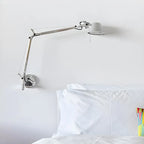 28.5 Modern Black Swing Arm Wall Light for Interior Spaces