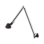 28.5 Modern Black Swing Arm Wall Light for Interior Spaces