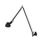 28.5 Modern Black Swing Arm Wall Light for Interior Spaces