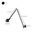 28.5 Modern Black Swing Arm Wall Light for Interior Spaces