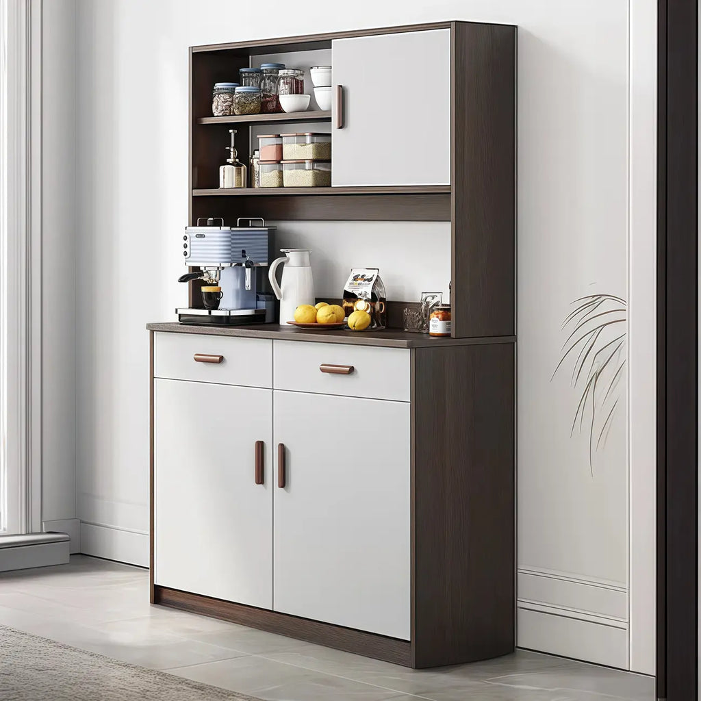 Large Wooden Acrylic Display Storage Adjustable Buffet Cabinet