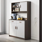 Large Wooden Acrylic Display Storage Adjustable Buffet Cabinet