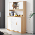 Large Wooden Acrylic Display Storage Adjustable Buffet Cabinet