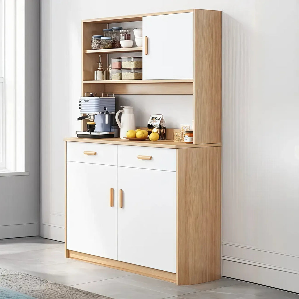 Large Wooden Acrylic Display Storage Adjustable Buffet Cabinet