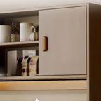 Large Wooden Acrylic Display Storage Adjustable Buffet Cabinet
