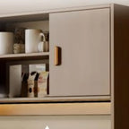 Large Wooden Acrylic Display Storage Adjustable Buffet Cabinet