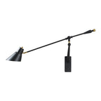 Geometric Metal Adjustable Swing Arm Wall Light