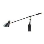 Geometric Metal Adjustable Swing Arm Wall Light