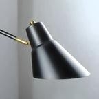 Geometric Metal Adjustable Swing Arm Wall Light
