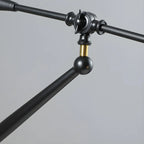 Geometric Metal Adjustable Swing Arm Wall Light