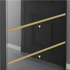 Entryway Glam Black Shoe Storage with Adjustable Shelves