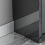 Entryway Glam Black Shoe Storage with Adjustable Shelves