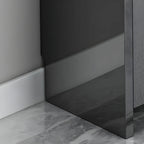 Entryway Glam Black Shoe Storage with Adjustable Shelves