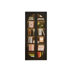 Modern Black Metal Adjustable Shelves Storage Cabinet