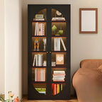 Modern Black Metal Adjustable Shelves Storage Cabinet