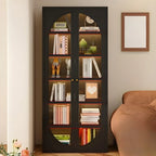 Modern Black Metal Adjustable Shelves Storage Cabinet