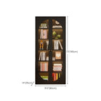 Modern Black Metal Adjustable Shelves Storage Cabinet