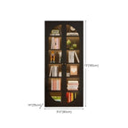 Modern Black Metal Adjustable Shelves Storage Cabinet