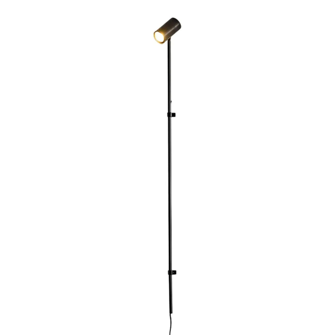 Industrial Black Plug In Wall Sconce with Adjustable Head