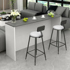 Elegance Stone Top Wood Sofa Bar Table for Living Room
