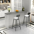 Elegance Stone Top Wood Sofa Bar Table for Living Room