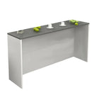 Elegance Stone Top Wood Sofa Bar Table for Living Room