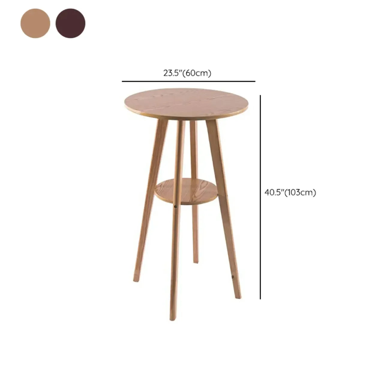 Modern Rubberwood Bar Table Non Adjustable Ideal for Home