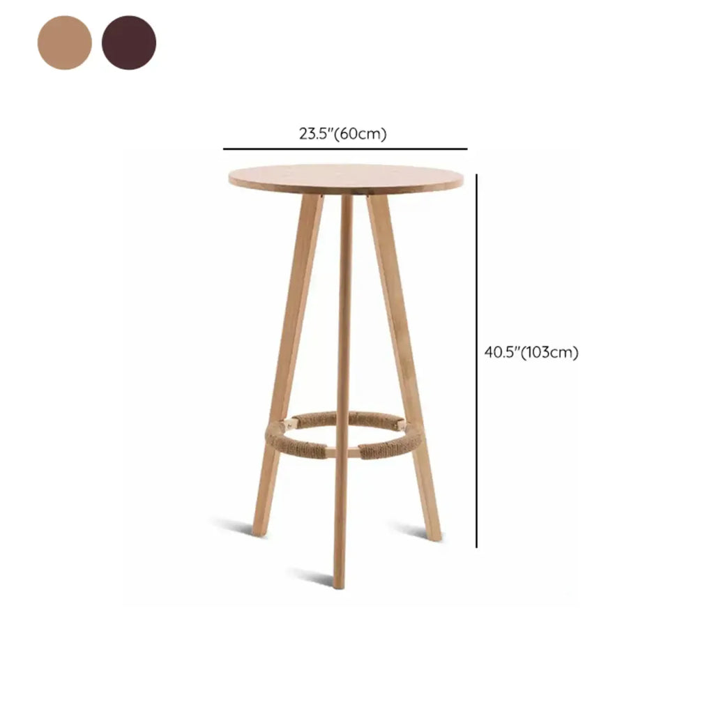 Modern Rubberwood Bar Table Non Adjustable Ideal for Home