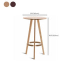 Modern Rubberwood Bar Table Non Adjustable Ideal for Home