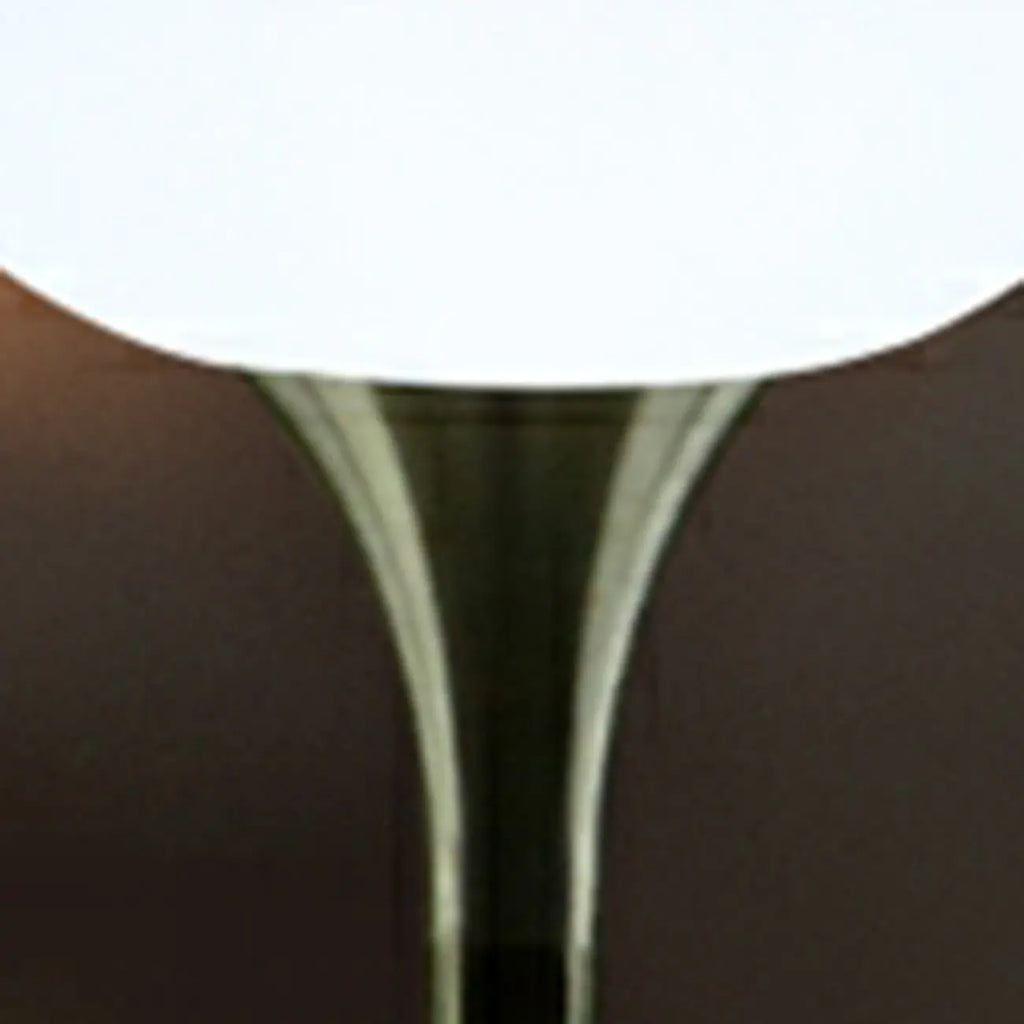 Modern Lighting White Acrylic Silver Metal Bar Tables